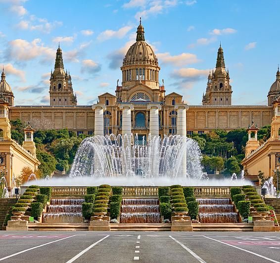 Zona de Montjuïc y Plaza España